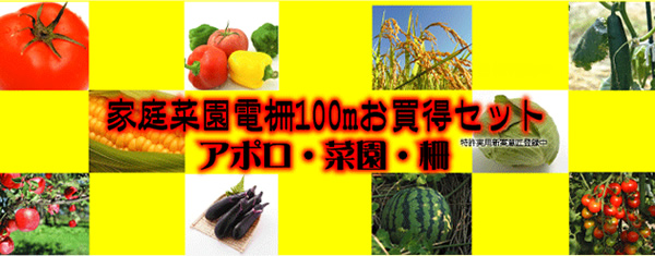 菜園・柵100mセット