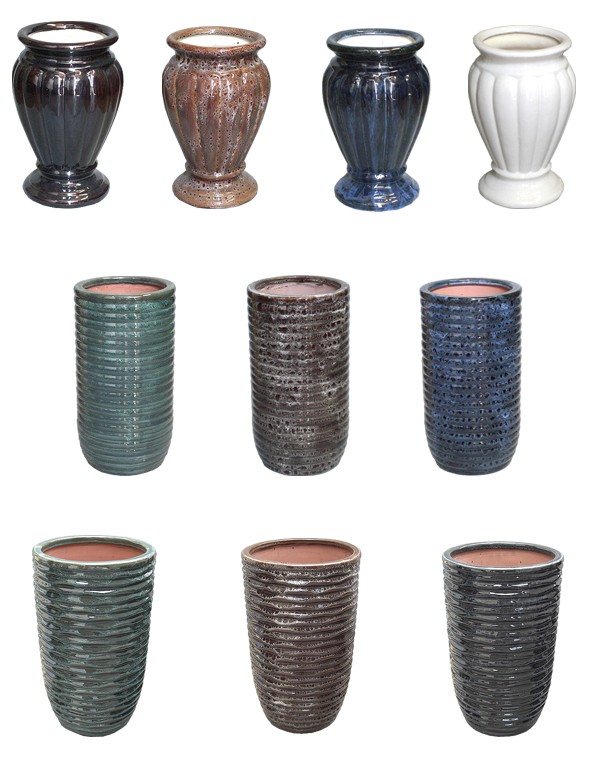 玄関先がオシャレに映える 陶器製傘立て 撃退百貨店